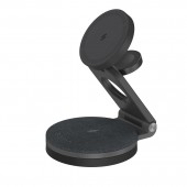 Adam Elements Mag 360 Qi2 3-in-1 Foldable Travel Charging Station Grey - APAADMAG360GY